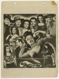 2a687 OUTLAW 8x11 key book still 1946 great montage of sexy Jane Russell, Walter Huston & Buetel!