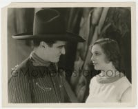 2a688 OUTLAWED 8x10.25 still 1929 close up of cowboy Tom Mix & pretty Sally Blane!