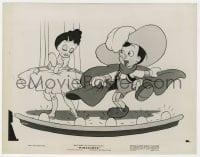 2a706 PINOCCHIO 8x10.25 still 1940 Disney, in Musketeer outfit dancing with pretty marionette!
