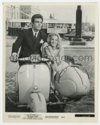 2a709 PLEASURE SEEKERS 8x10 still 1965 Tony Franciosa & sexy Ann-Margret on Vespa with sidecar!