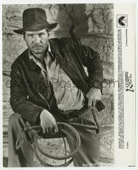 2a729 RAIDERS OF THE LOST ARK 8x10 still 1981 best portrait of Harrison Ford standing w/whip!