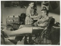 2a740 REAR WINDOW 7x9.25 still 1954 nurse Thelma Ritter takes James Stewart's temperature!