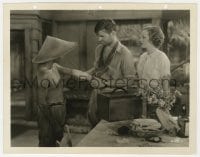 2a744 RED DUST 8x10.25 still 1932 Clark Gable & prim Mary Astor look at injured Indonesian worker!