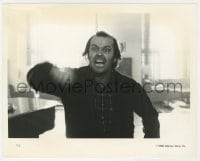 2a802 SHINING 8x10 still 1980 Stephen King, Stanley Kubrick, c/u of Jack Nicholson cracking up!