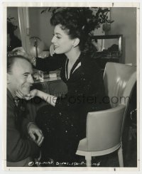 2a878 THEY ALL KISSED THE BRIDE candid 8x10 still 1942 Joan Crawford & Roland Young by Lippman!