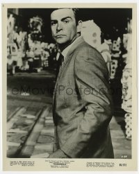 2a895 THUNDERBALL 8x10 still 1965 great close up of Sean Connery as James Bond on city street!