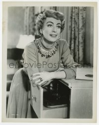 2a910 TORCH SONG 8x10.25 still 1953 smiling close up of Joan Crawford leaning on record player!