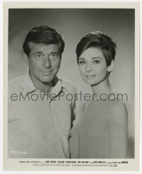 2a946 WAIT UNTIL DARK 8x10 still 1967 posed portrait of Audrey Hepburn & Efrem Zimbalist Jr.!