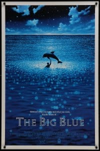 2b633 BIG BLUE 1sh 1988 Luc Besson's Le Grand Bleu, cool image of boy & dolphin in ocean!