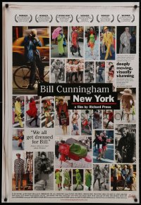 2b636 BILL CUNNINGHAM NEW YORK 1sh 2010 images from most famous NYC street fashion photog!