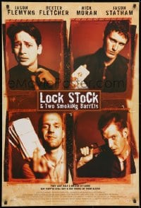 2b559 LOCK, STOCK & TWO SMOKING BARRELS 27x40 English commercial poster 1998 Guy Ritchie, Jason Statham!