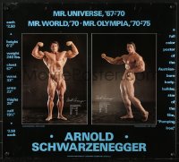 2b571 PUMPING IRON 18x20 commercial poster 1977 images of young bodybuilder Arnold Schwarzenegger!