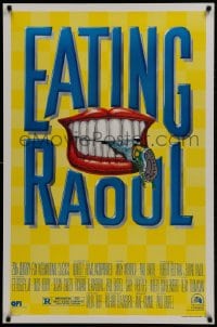 2b691 EATING RAOUL style B 1sh 1982 classic Paul Bartel black comedy, great foot-in-mouth art!