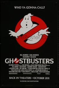 2b714 GHOSTBUSTERS advance DS 1sh R2011 Murray, Aykroyd & Harold Ramis are here to save the world!