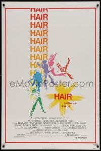 2b732 HAIR 1sh 1979 Milos Forman musical, Treat Williams, let the sun shine in!