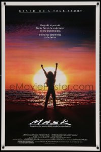 2b825 MASK 1sh 1985 Cher, Eric Stoltz, Sam Elliot, Peter Bogdanovich