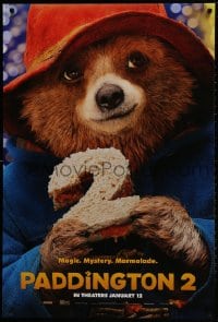 2b853 PADDINGTON 2 teaser DS 1sh 2018 Brendan Gleeson, Sally Hawkins, Grant, cute classic bear!