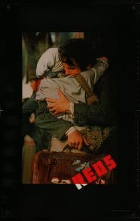2b885 REDS heavy stock 26x40 1sh 1981 Warren Beatty as John Reed & Diane Keaton in Russia!