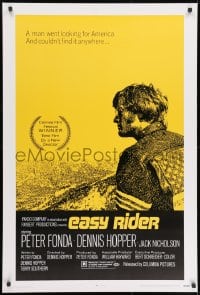 2b496 EASY RIDER 27x40 REPRO poster 1980s Peter Fonda, Nicholson, biker classic, Dennis Hopper!