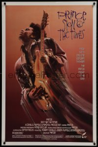 2b904 SIGN 'O' THE TIMES 1sh 1987 rock and roll concert, great image of Prince w/guitar!