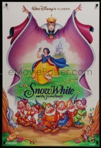 2b914 SNOW WHITE & THE SEVEN DWARFS DS 1sh R1993 Disney animated cartoon fantasy classic!