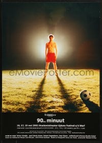 2b267 90STE MINUUT 17x23 Dutch stage poster 2002 image of a soccer/football player!