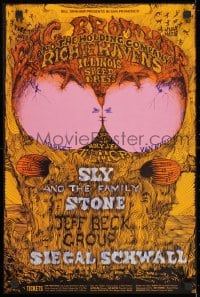 2b041 BIG BROTHER & THE HOLDING COMPANY/RICHIE HAVENS/ILLINOIS SPEED PRESS 14x21 music poster 1968