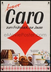 2b172 CARO 23x33 Austrian advertising poster 1960s Caro tastes good, different sweets by Muller!