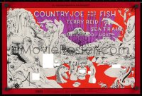 2b050 COUNTRY JOE & THE FISH/TERRY REID/SEATRAIN 14x21 music poster 1968 Lee Conklin art!