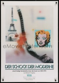 2b003 DER SCHOCK DER MODERNE German tv poster 1980 Richard Hamilton, Mariln Monroe by Andy Warhol!