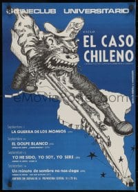 2b201 EL CASO CHILENO 18x25 Spanish film festival poster 1970s absolutely wild different art!