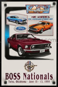 2b397 FORD MUSTANG 11x17 special poster 1999 cool images of sports cars, Boss Nationals!
