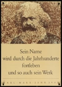 2b416 KARL MARX JAHR 1983 23x32 East German special poster 1982 Otto Kummert, vertical design!