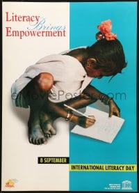 2b423 LITERACY BRINGS EMPOWERMENT 17x24 special poster 1990s UNESCO, International Literacy Day!