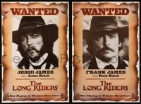 2b427 LONG RIDERS group of 5 12x18 special posters 1980 Walter Hill, wanted posters for characters!