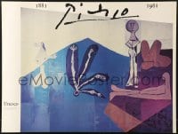 2b448 PICASSO 1881 1981 19x25 French special poster 1981 great image of mural by the artist!