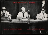 2b458 PUNISHMENT PARK 17x23 special poster 1971 Peter Watkins documentary, red title design!