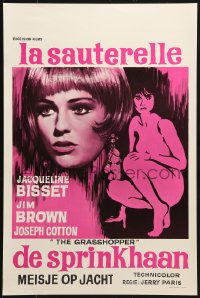 2c273 GRASSHOPPER Belgian 1970 great different artwork images of sexy Jacqueline Bisset!