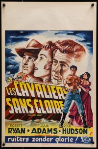 2c277 HORIZONS WEST Belgian 1952 Budd Boetticher, art of Robert Ryan, Julia Adams & Rock Hudson!