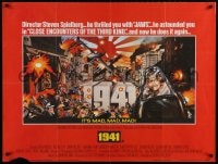 2c551 1941 British quad 1979 Spielberg, art of John Belushi, Dan Aykroyd & cast by McMacken!