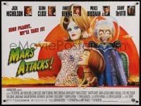2c603 MARS ATTACKS! DS British quad 1996 directed by Tim Burton, great sci-fi art by Philip Castle!