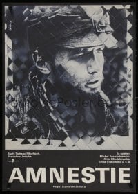 2c147 AMNESTIA East German 23x32 1984 Stanislaw Jedryka, Amnesty, cool close-up!