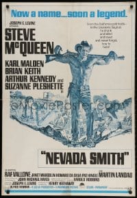 2c046 NEVADA SMITH Egyptian poster R1970s Steve McQueen will soon be a legend, montage artwork!