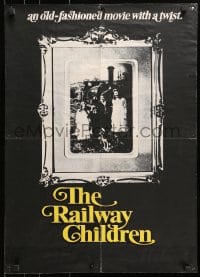 2c651 RAILWAY CHILDREN English 20x28 1971 Jenny Agutter, Dinah Sheridan, great train artwork!