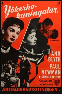 2c119 HELEN MORGAN STORY Finnish 1958 Paul Newman loves pianist Ann Blyth, her songs, and her sins!