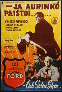 2c137 SUN SHINES BRIGHT Finnish 1955 Charles Winninger, Irvin Cobb stories adapted by John Ford!