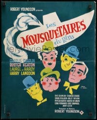 2c932 30 YEARS OF FUN French 17x21 1963 Charley Chase, Buster Keaton, Laurel & Hardy!