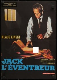 2c959 JACK THE RIPPER French 15x21 1979 Jess Franco, Klaus Kinski, cool sexy horror image!