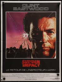 2c988 SUDDEN IMPACT French 16x21 1983 Clint Eastwood is at it again as Dirty Harry, great image!