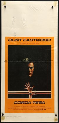 2c505 TIGHTROPE Italian locandina 1984 Clint Eastwood is a cop on the edge, cool handcuff image!